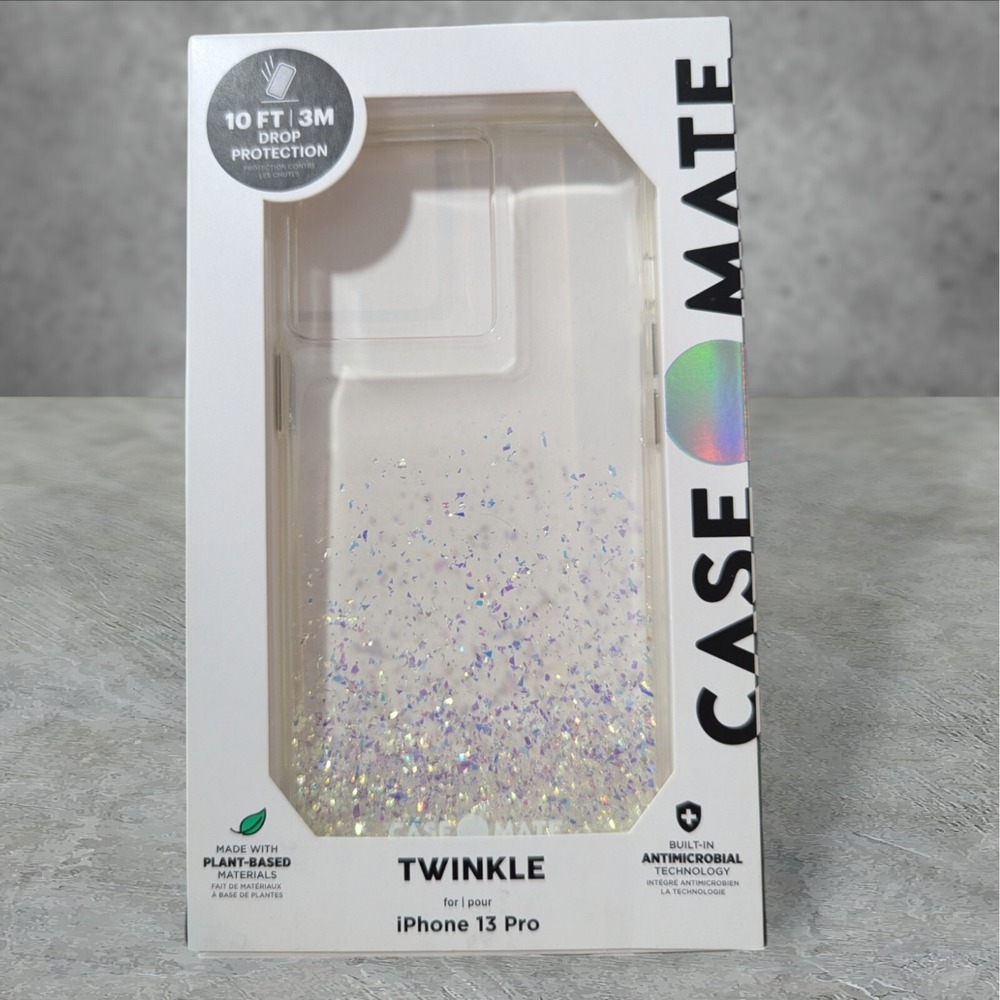 L3. Case-Mate Twinkle Case Apple iPhone 13 Pro (2021 6.1" Pro) Glitter/Clear